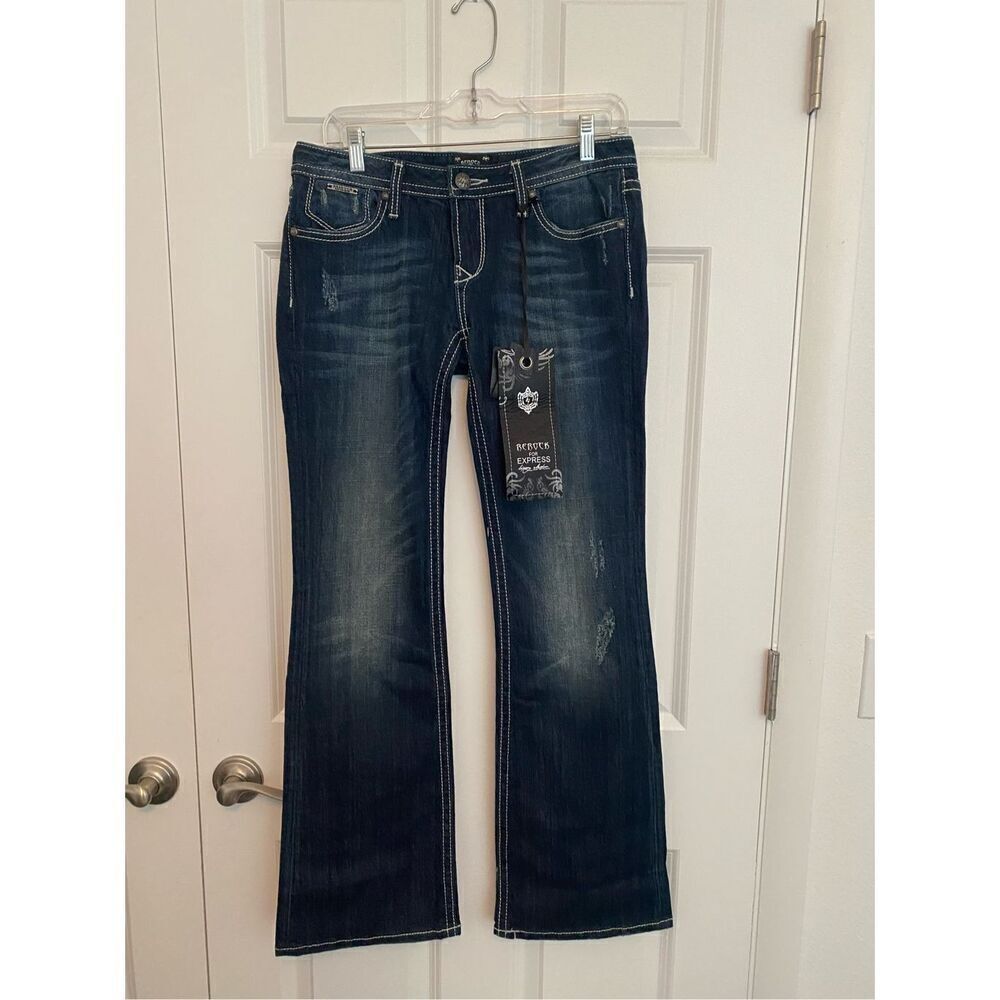 Express Y2K low rise boot cut jeans size 6